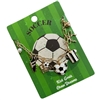 C5N2258 GOLD SOCCER MULTI CHARM NECKLACE