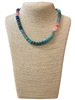 C5N2400 MULTI BEADED ACRYLIC SHORT NECKLACE