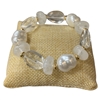 C6B2253 PEARL & CLEAR ACRYLIC BRACELET