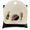 C6BRH2352 CHAMPAGNE SET PIN BROOCH