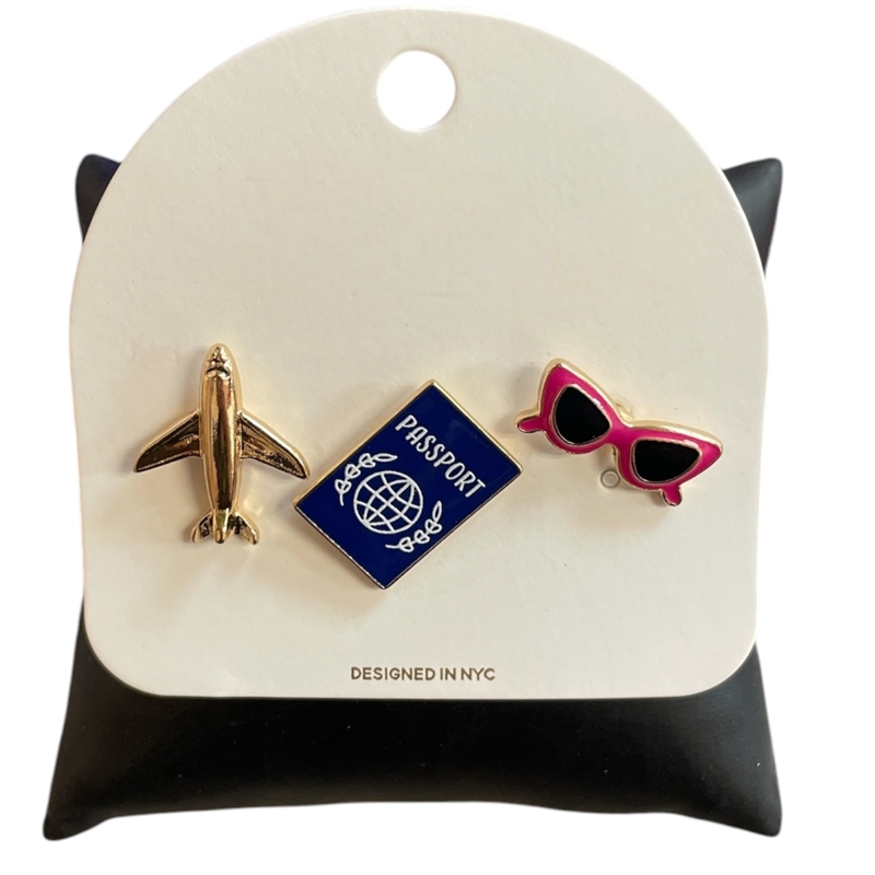 C6BRH2357 TRAVEL SET PIN BROOCH