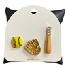 C6BRH2575 BASEBALL SET PIN BROOCH
