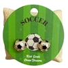 C6E2407 GOLD SOCCER STUD EARRINGS