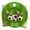 C6E2411X PEARL BOW SOCCER POST EARRINGS