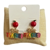 C6E2484 BEST TEACHER EVER POST EARRINGS