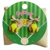 C6E2572X PEARL BOW SOFTBALL POST EARRINGS