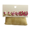 C6ES2063P  PINK  COWGIRL 3PC SET  EARRINGS