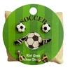 C6ES2416 SOCCER 3 PAIR SET STUD EARRINGS