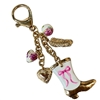 C6K2131P "LET'S GO GIRLS" PINK COWGIRL BOOT PURSE CHARM