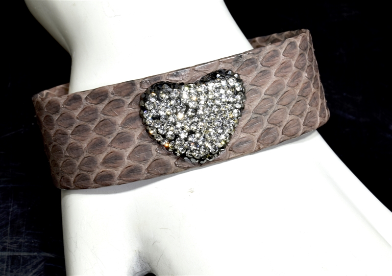 CB105 Brown Snake Skin Bangle