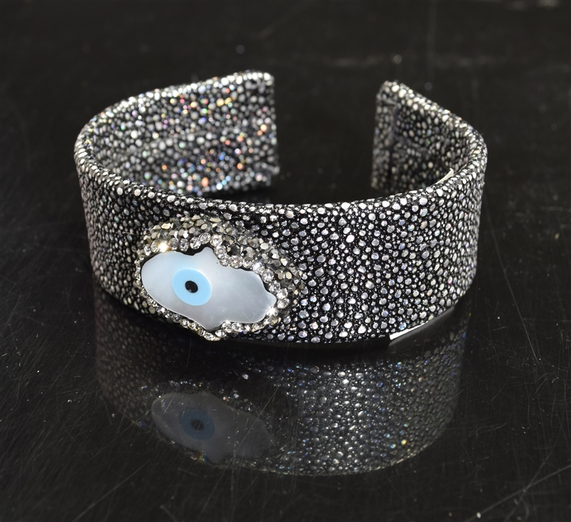 CB160 HAMSA CLAY DRUZY BRACELET