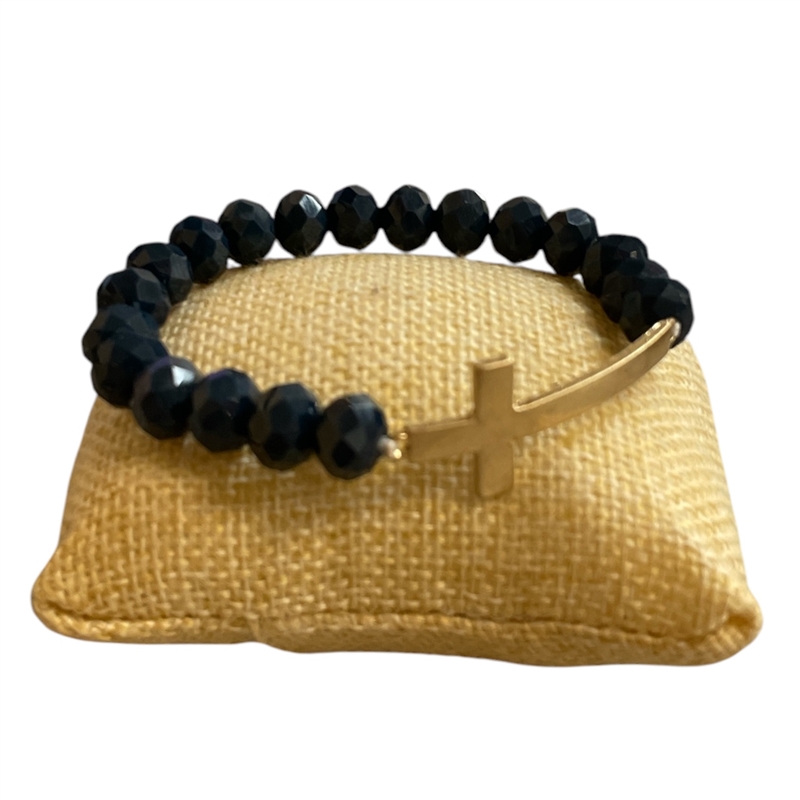 CB2157 CROSS CRYSTAL BRACELET
