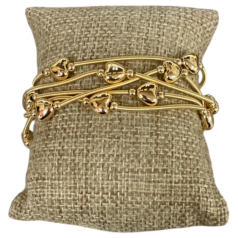 CB2268 HEARTS  GUITAR BRACELET