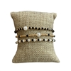 CB2334 3 LAYERED PEARL BEADED BRACELET