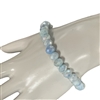 CB8BUW  8MM TWO TONE BLUE CRYSTAL BRACELET