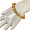 CB8CRM  8MM CRYSTAL CARAMEL BEADED BRACELET