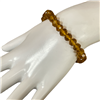 CB8CS 8MM CRYSTAL CLEAR HONEY BRACELET