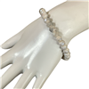 CB8GB 8MM BLUSH GRAY MIX CRYSTAL BEADED BRACELET