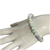 CB8LEN  8MM LIGHT GREEN MIX CRYSTAL BRACELET