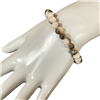 CB8PGY 8MM TWO-TONE LIGHT PINK GRAY CRYSTAL BRACELET