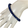 CB8RY 8MM ROYAL BLUE CRYSTAL BEADED BRACELET