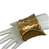 CBL1114G  GOLD CHUNKY CUFF BRACELET