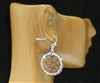 CD137 BROWN CLAY DRUZY EARRINGS