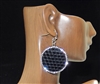 CD150 CLAY DRUZY BLACK RHINESTONE EARRINGS