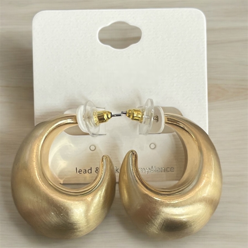 CE1044 LIGHTWEIGHT OPEN HOOP EARRINGS