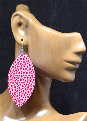 CE1105 DOTS LEATHER EARRINGS