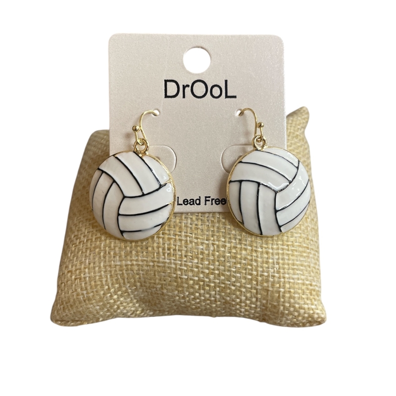 CE11137  VOLLEYBALL POST EARRINGS