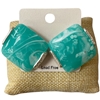 CE11804 TURQUOISE STONE SQUARE SILVER EARRINGS