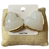 CE11806 WHITE STONE HEART GOLD STUD EARRINGS