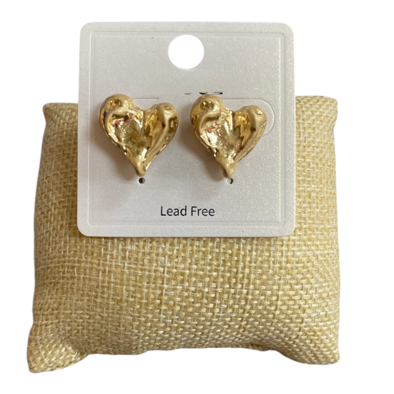 CE11919 SMALL STUD HEART EARRINGS