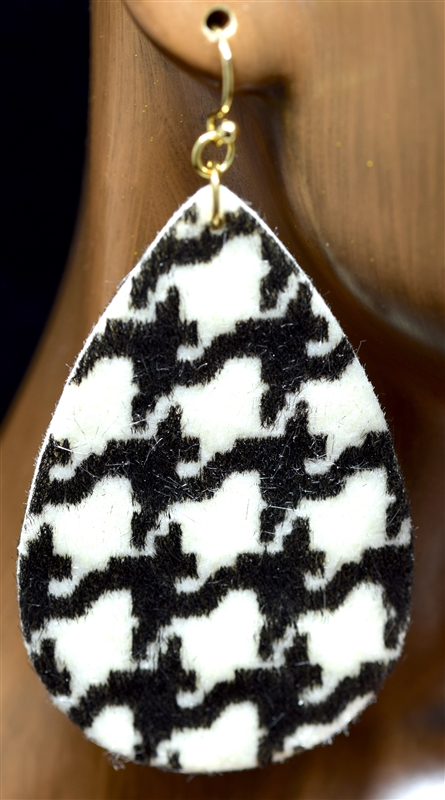 CE1776 TEARDROP PRINT EARRINGS