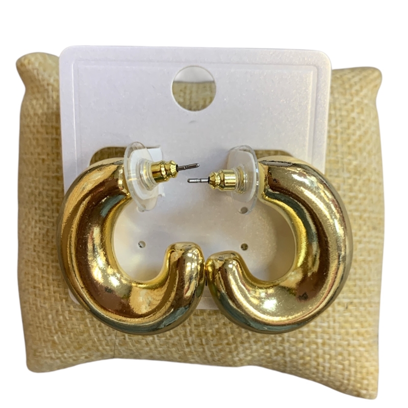 CE29864 OVAL OPEN HOOP EARRINGS