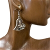 CE4133 HAMMERED SILVER SMALL HEART EARRINGS