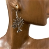 CE5477 ANTIQUE TREE OF LIFE EARRINGS