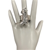 CE5524 SILVER BOOT STRETCH RING