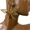 CE6556 MATTE DRAGONFLY EARRINGS