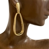 CE6734 TEARDROP HOOPS EARRINGS