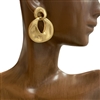 CE7126 HAMMERED CIRCLE EARRINGS