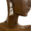 CE7670 SILVER BAR EARRINGS