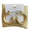CE9863-1 MATTE OPEN HOOP EARRINGS
