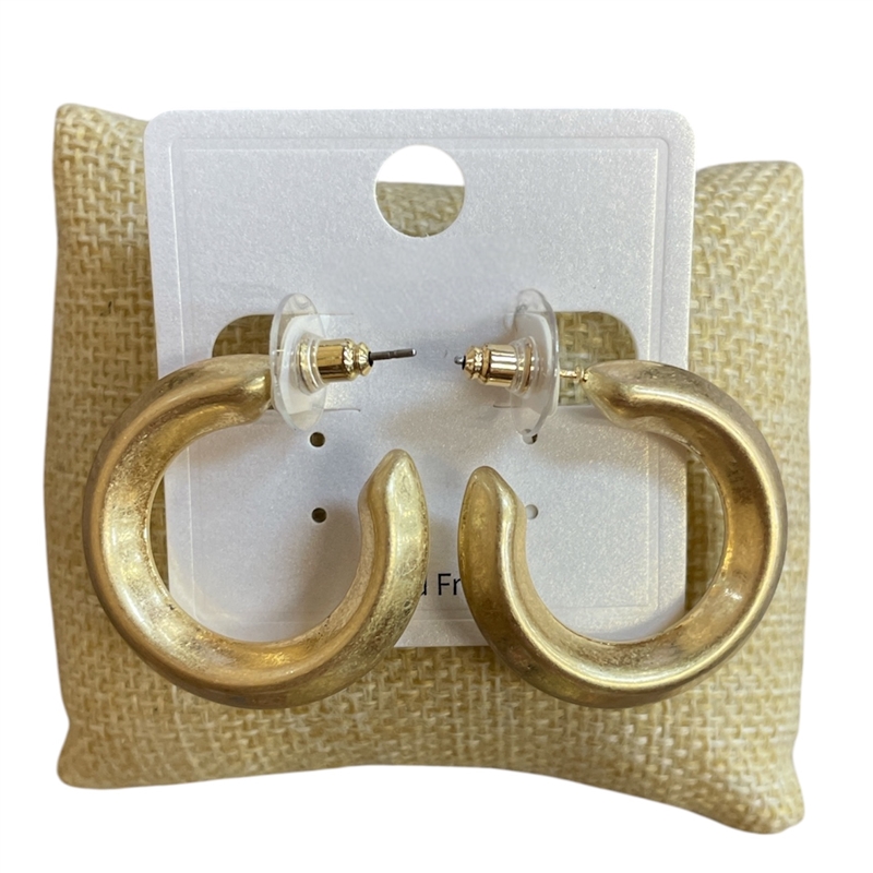 CE9863-1 MATTE OPEN HOOP EARRINGS