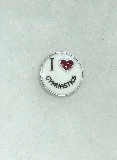 CH-152 'ILOVE GYMNASTICS' CHARM