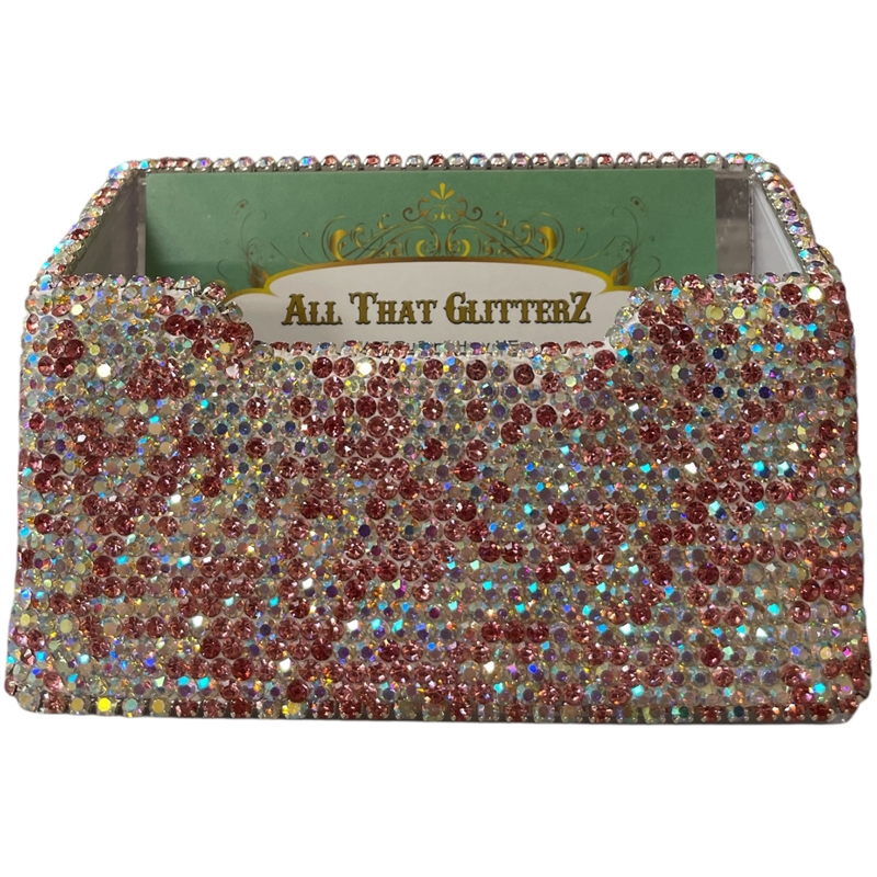 CH90PK PINK RHINESTONES CARD HOLDER