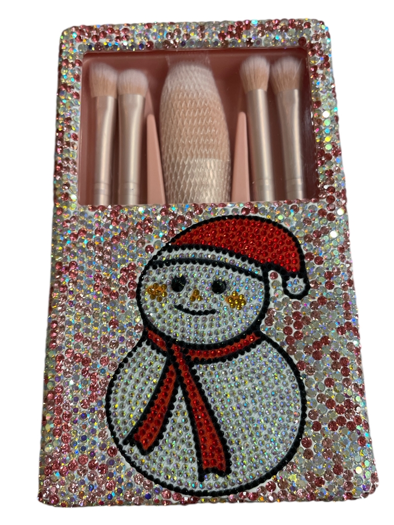 CHR14  SNOWMAN  MAKEUP BRUSH 5PCS SET