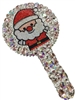 CHR17  SANTA PINK & AB RHINESTONE MIRROR