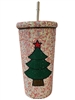 CHR2 TREE RHINESTONE PINK SODA CUP
